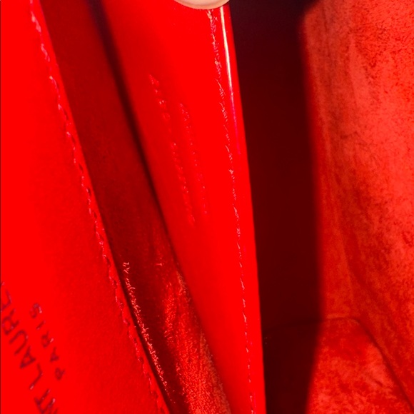 YSL Red Leather Chain Bag - Picture 9 of 10